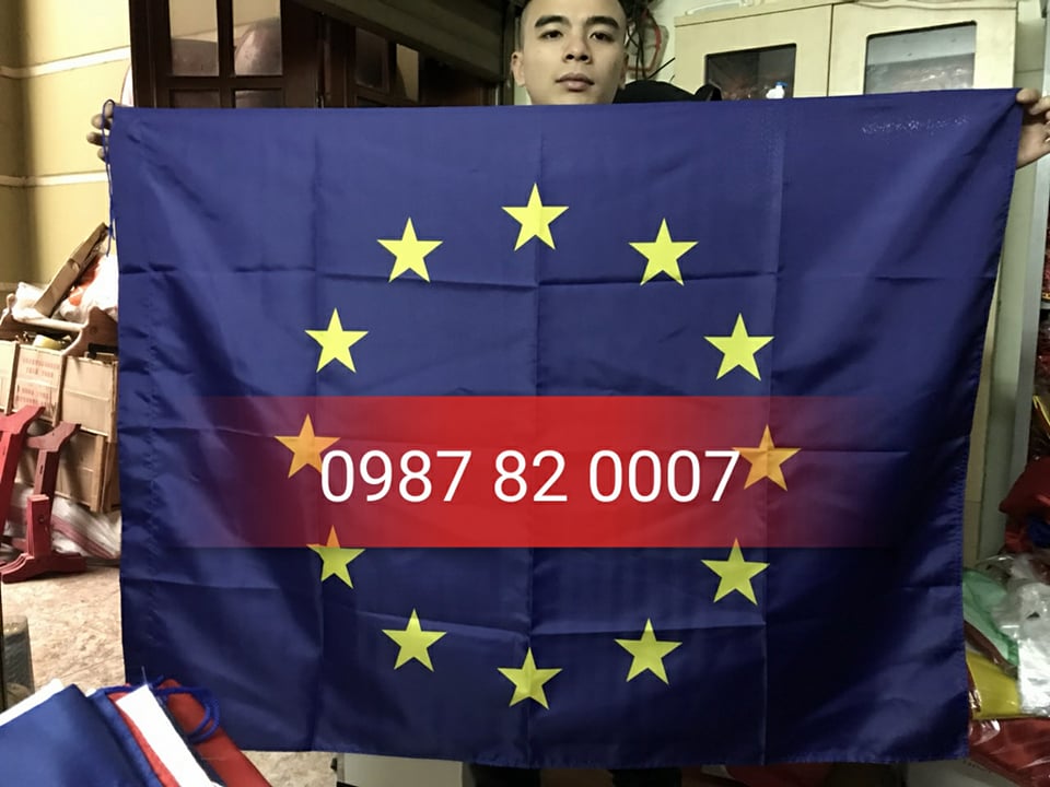Xưởng may cờ các nước - Cờ Liên Minh Châu Âu