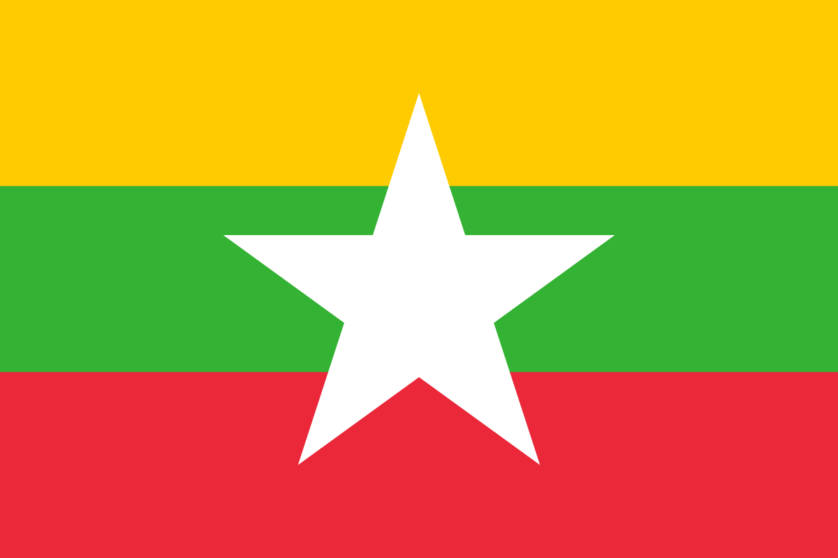 Những điều thú vị về các nước ASEAN - Cờ Myanmar