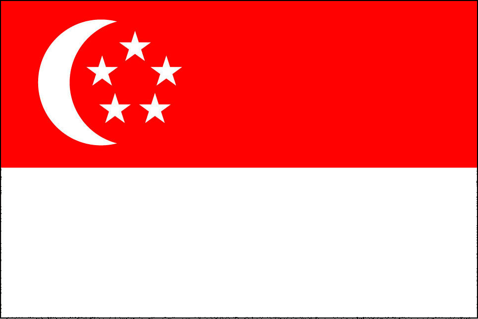 Những điều thú vị về các nước ASEAN - Cờ Singapore