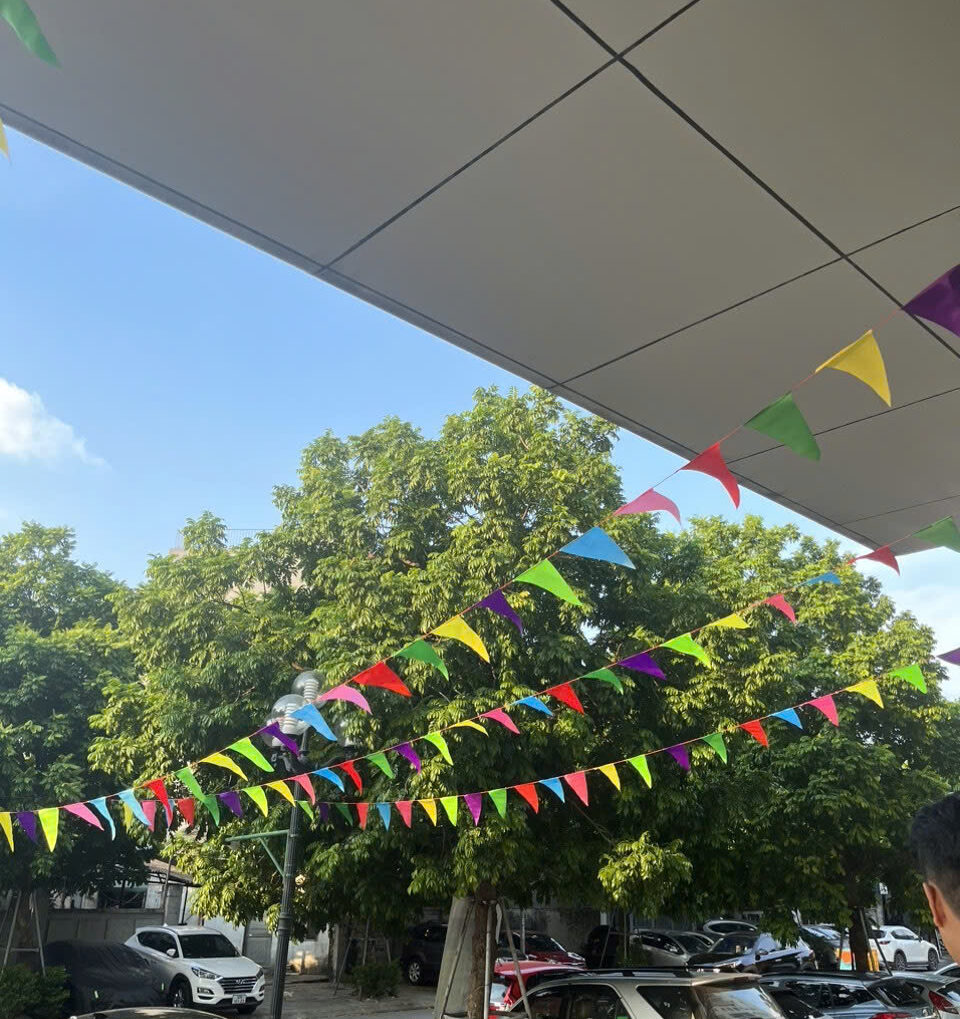 Cờ Dây Tam Giác Ngoài Trời – Lựa Chọn Trang Trí Hiệu Quả Cho Không Gian Mở