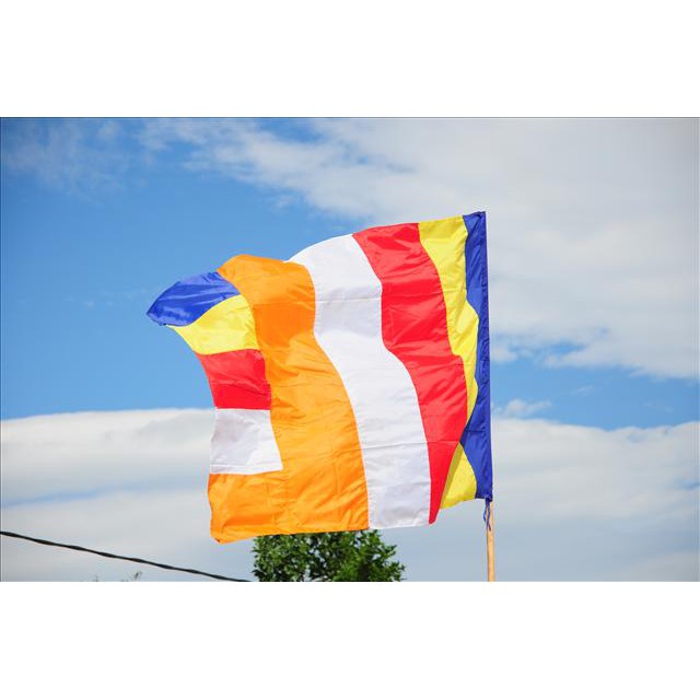 Mua Cờ Phật Giáo Giá Sỉ – Xưởng May Cờ HOÀNG GIA Sản Xuất Trực Tiếp, Chuẩn Nghi Lễ