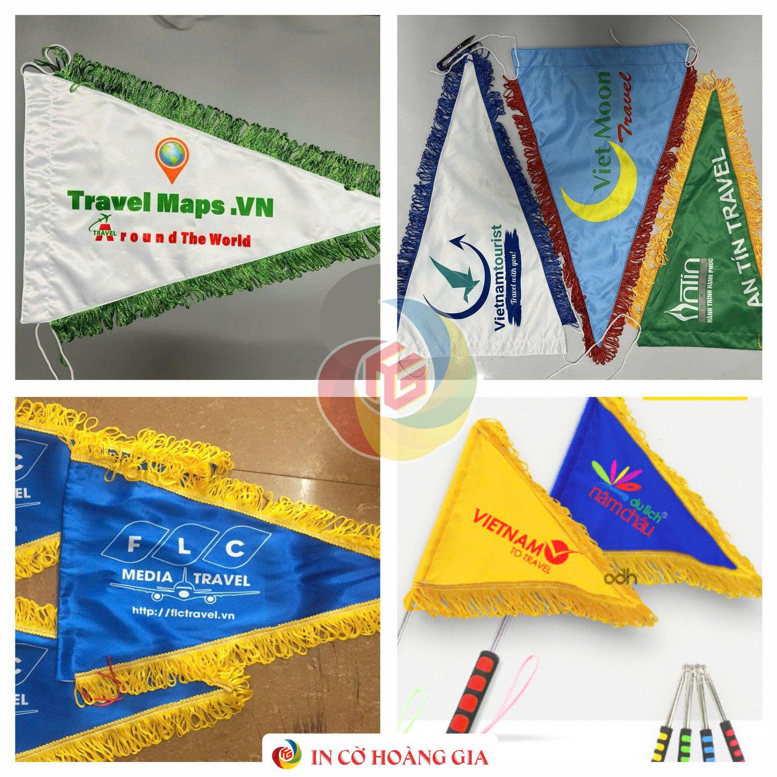 Cờ Lưu Niệm Tam Giác – Xưởng May Cờ Hoàng Gia